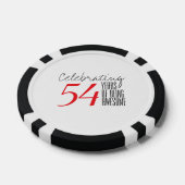 54 jaar geweldige pokerchips
