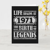 54 jaar oud 1971 Geboorte van de legende 54e verja Kaart (Gele Bloem)