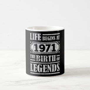 54 jaar oud 1971 Geboorte van de legende 54e verja Koffiemok