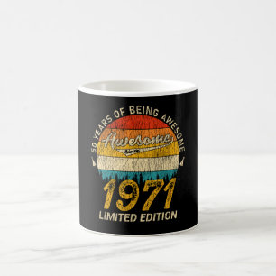 54 jaar oud 1971 Retro Geweldige 54e verjaardagsca Koffiemok