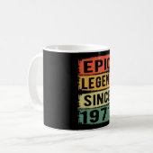 54 jaar oud Bday 1971 Epic Legend 54e verjaardag Koffiemok (Voorkant links)