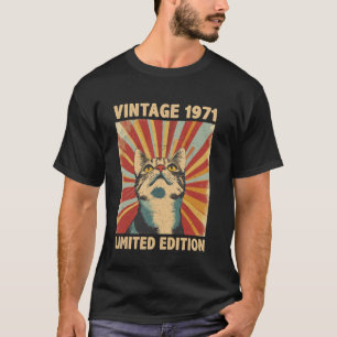 54 Jaar oud Cadeau Vintage 1971 Kattenliefhebber 5 T-shirt