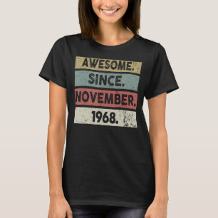 54 jaar oud Geweldige sinds november 1968 54e milj T-shirt