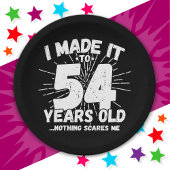 54 Jaar Oud Sarcastisch Meme Grappig 54e Verjaarda Papieren Bordje