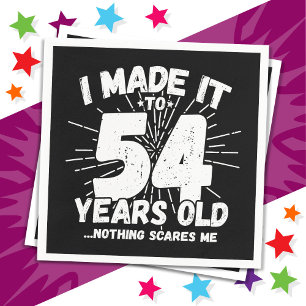54 Jaar Oud Sarcastisch Meme Grappig 54e Verjaarda Servet