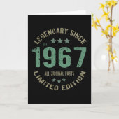 54 jaar oude dag Legend 54e verjaardag Kaart (Gele Bloem)