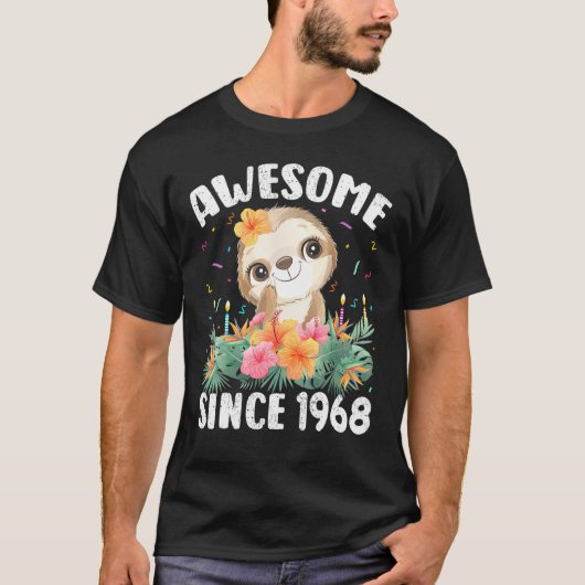 54 jaar oude Geweldige lengte sinds 1968 54e eeuw T-shirt (Voorkant)