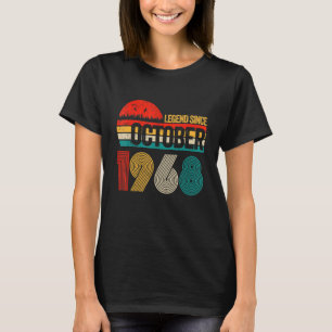 54 jaar oude leggende sinds oktober 1968 54e geboo t-shirt