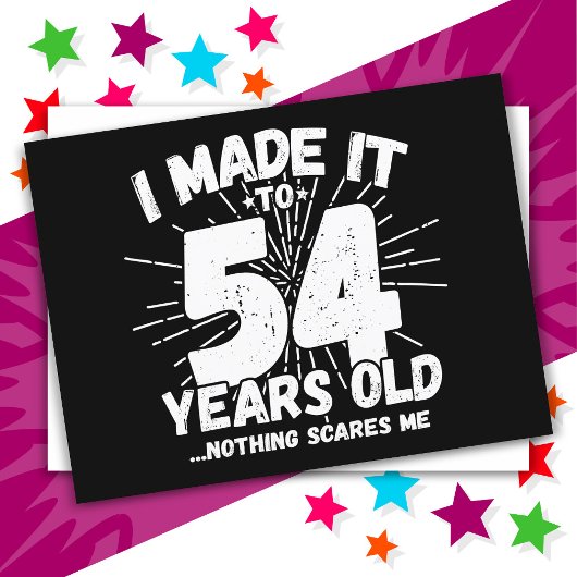 54 Jaar Oude Sarcastische Meme Leuk 54ste Verjaard Briefkaart