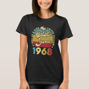 54 jaar oude verjaardag Geweldige sinds juni 1968 T-shirt