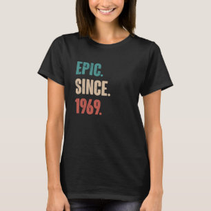 54 jaar oude Vintage 1969 54e decorati T-shirt