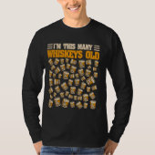 54 jaar oude whiskydrinker Bourbon 54e verjaardag T-shirt (Voorkant)