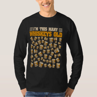 54 jaar oude whiskydrinker Bourbon 54e verjaardag T-shirt