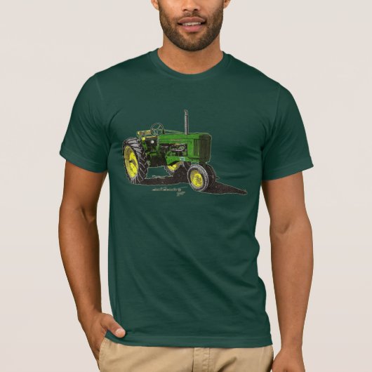'54 JD 50-tractorkleur T-shirt (Voorkant)