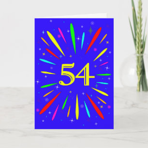 54e 'Birthday Explosion'-Kaart Kaart
