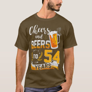 54e geboorte van kaas en bier tot 54 jaar, geboren t-shirt