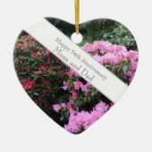 54e huwelijk keramisch ornament (Voorkant)