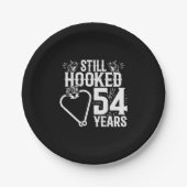 54e Jubileum paren gehuwd 54 jaar Papieren Bordje (Voorkant)