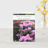 54e Jubileum voor bruiloft Kaart (Gele Bloem)