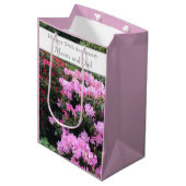 54e Jubileum voor bruiloft Medium Cadeauzakje (Voorkant Gekanteld)