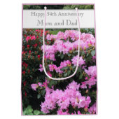 54e Jubileum voor bruiloft Medium Cadeauzakje (Achterkant)