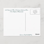 54e regimentmassa. Vrijwillig Briefkaart van infan (Achterkant)