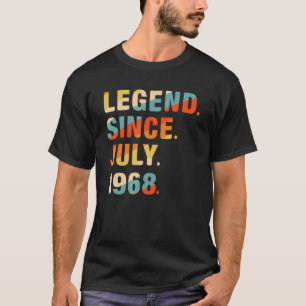 54e verjaardag 54 jaar oude legende sinds juli 196 t-shirt