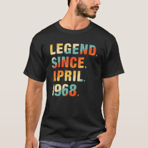 54e verjaardag 54 jaar oude legering sinds april 1 t-shirt