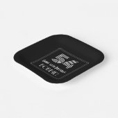 54e verjaardag — Art Deco Geïnspireerde look "54"  Papieren Bordje (Gebogen)