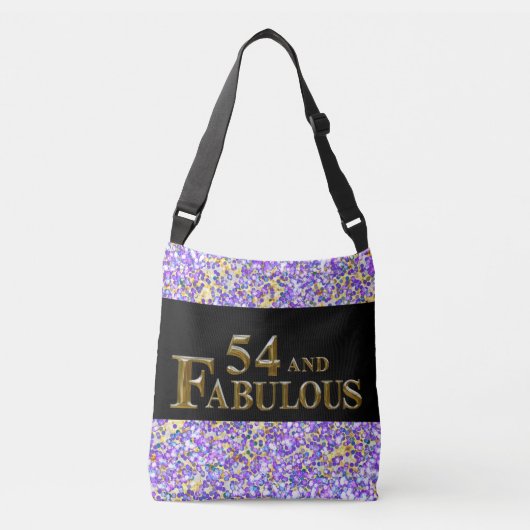 54e verjaardag crossbody tas (Voorkant)