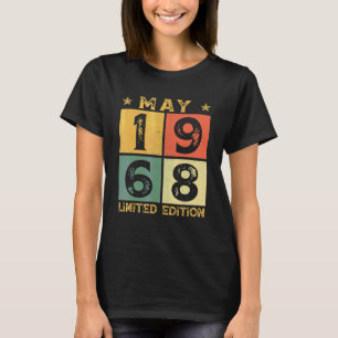 54e verjaardag decoraties mei 1968 54 jaar oud t-shirt