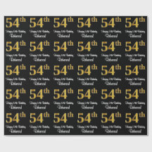 54e verjaardag: Elegant Luxe Faux Gold Look #