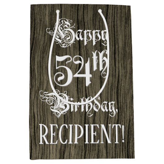 54e verjaardag: Fancy, Faux Hood Kijk + Aangepaste Medium Cadeauzakje (Voorkant)