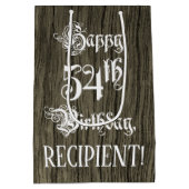 54e verjaardag: Fancy, Faux Hood Kijk + Aangepaste Medium Cadeauzakje (Achterkant)