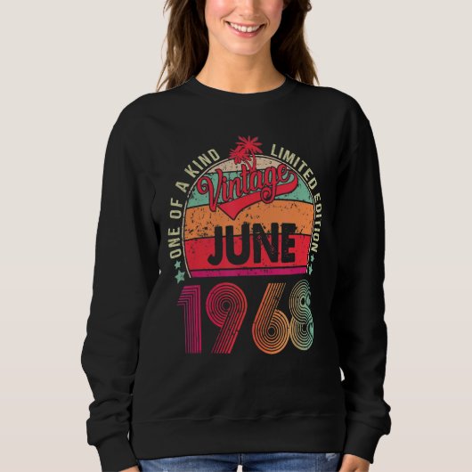 54e verjaardag Geweldige sinds juni 1968 Trui (Voorkant)
