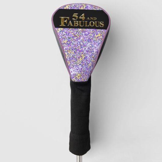 54e verjaardag golfheadcover (Voorkant)