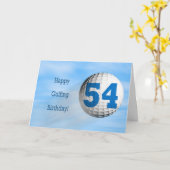 54e verjaardag golfkaart kaart (Gele Bloem)
