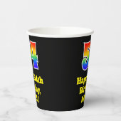 54e verjaardag: Kleurrijk, Leuk, Spannend, Regenbo Papieren Bekers (Links)