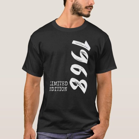 54e verjaardag Mannen dames 54 jaar 1968 1 T-shirt (Voorkant)