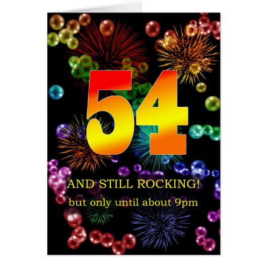 54e verjaardag nog steeds springend (Voorkant)
