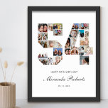 54e verjaardag nummer 54 aangepaste fotocollage poster<br><div class="desc">Vier 54e verjaardag met dit gepersonaliseerde nummer 54 fotocollage poster. Dit aanpasbare geschenk is ook perfect voor trouwdag. Het is een geweldige manier om waardevolle herinneringen van je bruiloft en getrouwd leven weer te geven. Het poster bevat een collage van foto's die die speciale momenten vastleggen, en het kan worden...</div>
