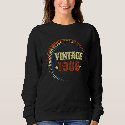 54e verjaardag Vintage 1968 idee Trui (Voorkant)