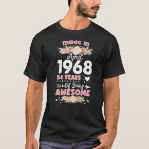 54e verjaardag voor mij op 1 april t-shirt