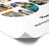 54e verjaardagsfeest Nummer 54 Fotocollage Poster (Hoek)