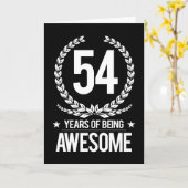 54ste Verjaardag (54 Jaar van Geweldige het Zijn) Kaart (Gele Bloem)