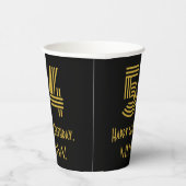 54ste verjaardag: Art Deco Geïnspireerde look "54" Papieren Bekers (Rechts)