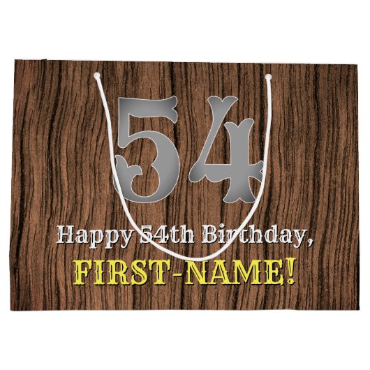 54ste verjaardag: Country Western geïnspireerd uit Groot Cadeauzakje (Achterkant)