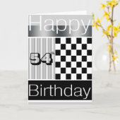 54ste Verjaardag Kaart (Gele Bloem)