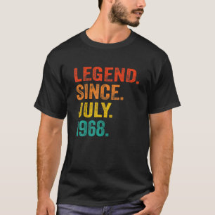 54ste verjaardag Legende sinds juli 1968 54 jaar o T-shirt