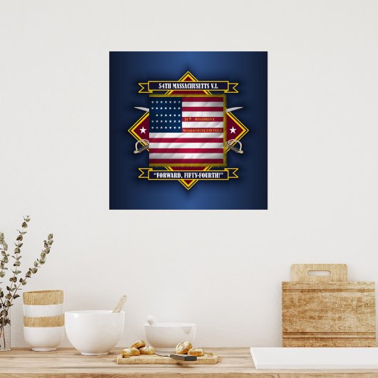 54th Massachusetts V.I. Poster (Keuken)